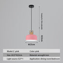 Suspension design LED avec abat-jour en métal nordique Haston