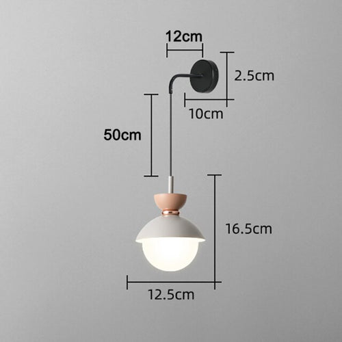 Applique murale moderne LED avec abat-jour en métal Hodge - vue 10 sur 11