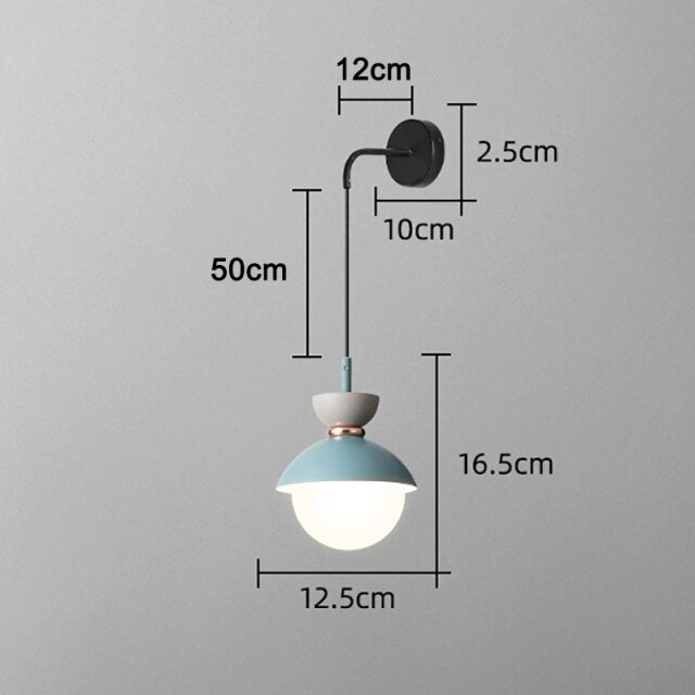 Applique murale moderne LED avec abat-jour en métal Hodge - vue 11 sur 11