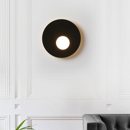 Applique murale design LED en métal rond Levy
