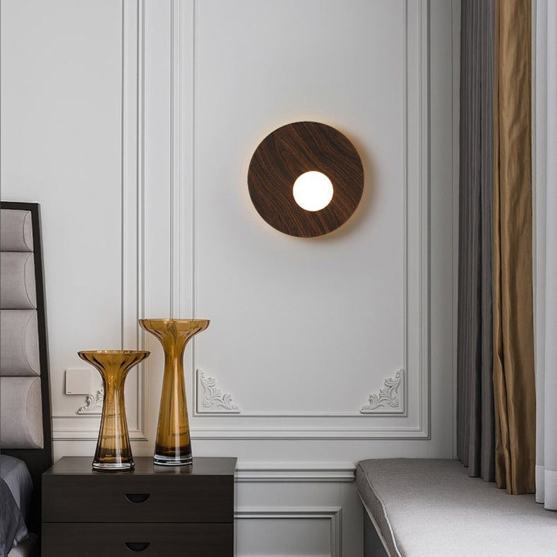 Applique murale design LED en métal rond Levy - vue 6 sur 8