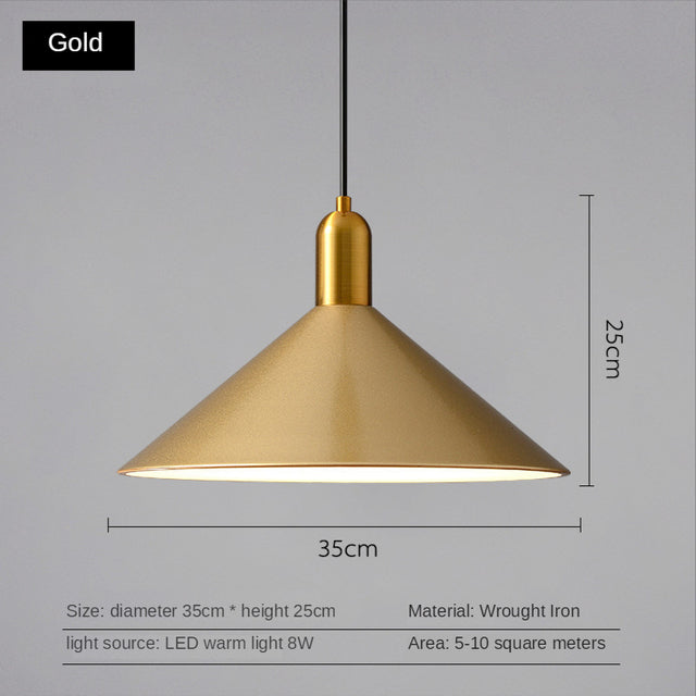 Suspension moderne LED avec abat-jour plat Sidonia - vue 13 sur 14