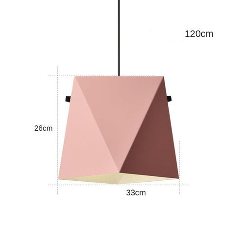 Suspension design LED avec abat-jour en métal coloré Alana - vue 9 sur 10