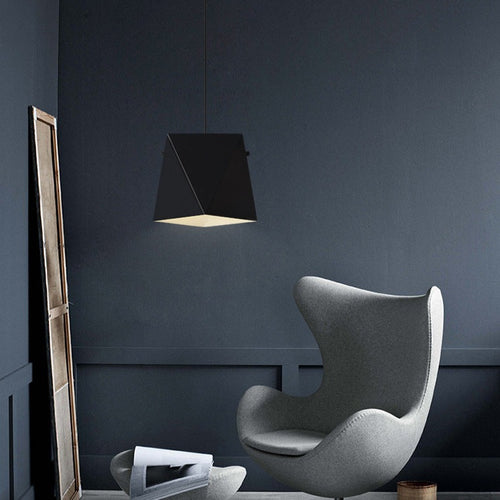 Suspension design LED avec abat-jour en métal coloré Alana - vue 4 sur 10