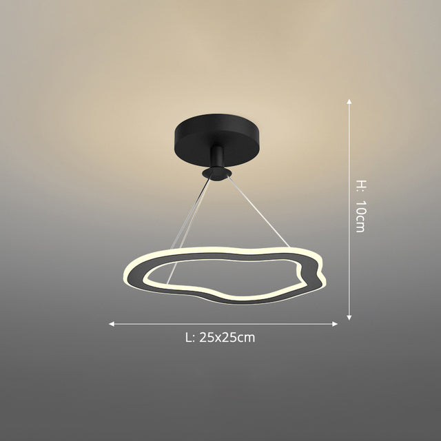 Lustre design LED avec formes irrégulières et originales Cyriac - vue 9 sur 24