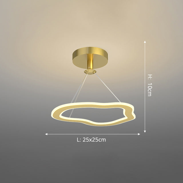 Lustre design LED avec formes irrégulières et originales Cyriac - vue 12 sur 24