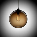 Suspension design en boule de verre (plusieurs couleurs)