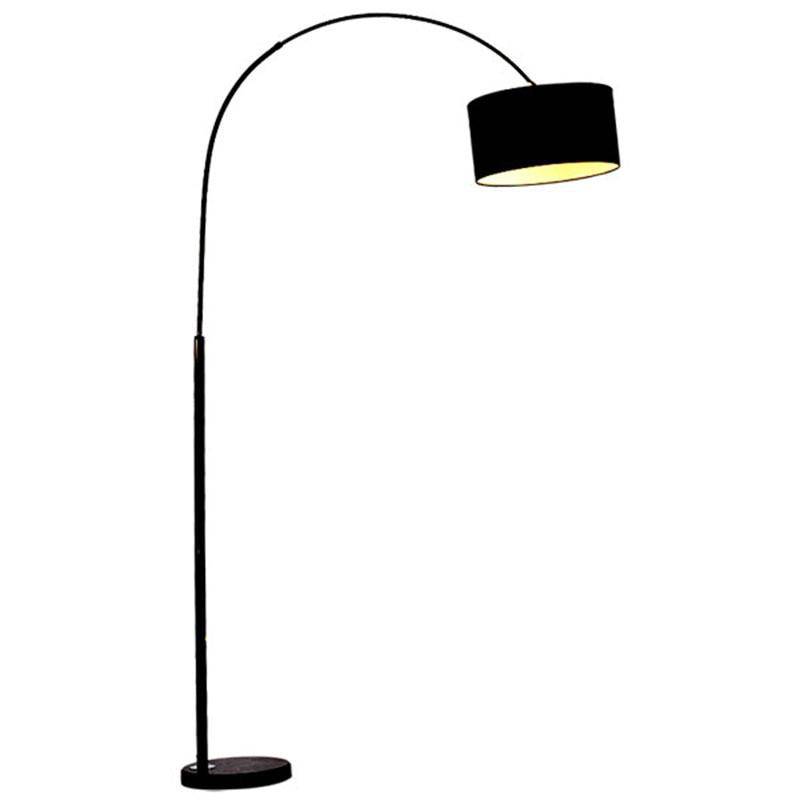 Lampadaire moderne abat-jour arrondi en tissu Steel - vue 6 sur 5