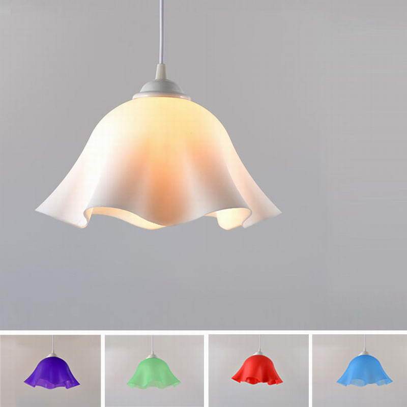 Suspension rétro LED avec abat-jour coloré style hang - vue 3 sur 3