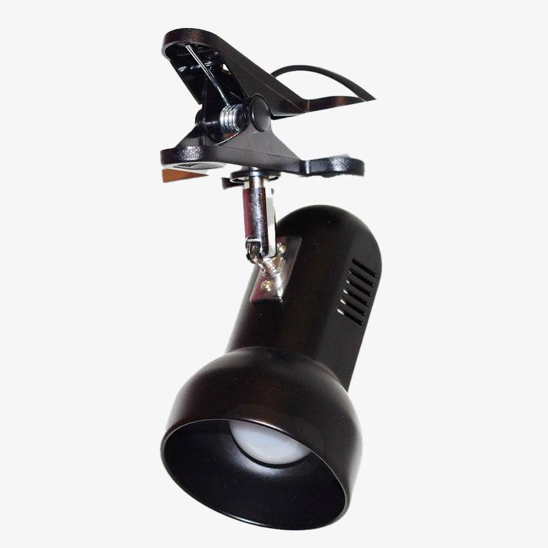 Spot LED à pince dirigeable (noir ou blanc)