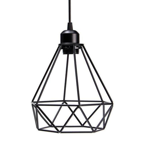 Suspension cage en métal industriel triangle