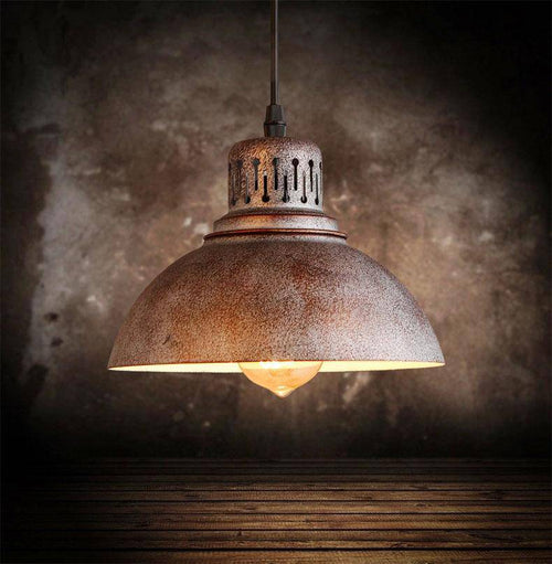 Suspension rustique style retro en métal Cover - vue 2 sur 5