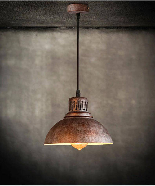Suspension rustique style retro en métal Cover - vue 4 sur 5