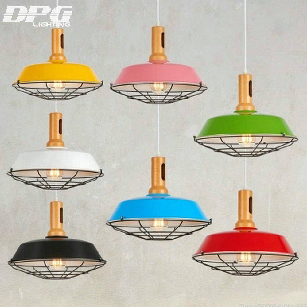Suspension design en bois, métal et cage (plusieurs couleurs) - vue 4 sur 3