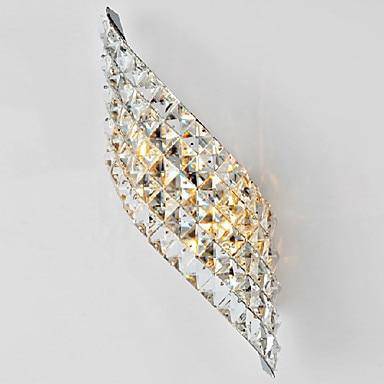 Applique murale LED diagonale en cristal