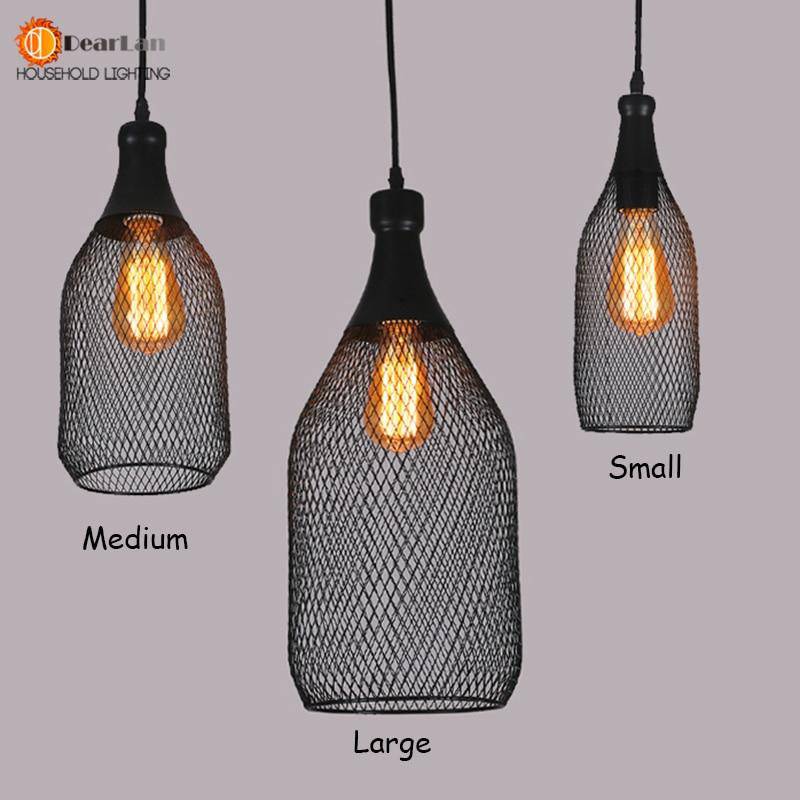 Suspension cage en forme de bouteille Hall
