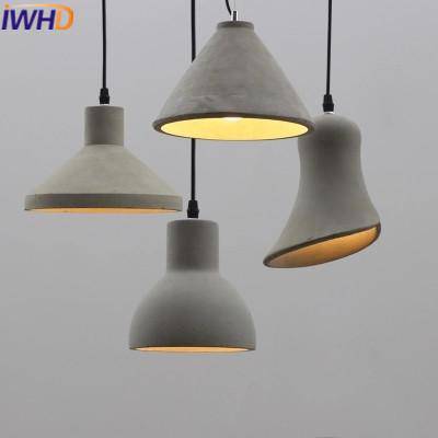 Suspensions design à LED en ciment (plusieurs formes) - vue 3 sur 7