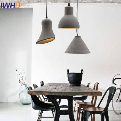 Suspensions design à LED en ciment (plusieurs formes) - vue 3 sur 7