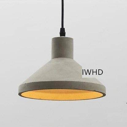 Suspensions design à LED en ciment (plusieurs formes) - vue 5 sur 7