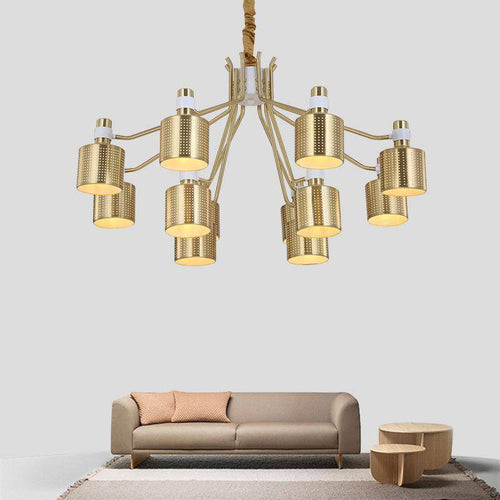 Lustre moderne doré Nordic - vue 2 sur 5