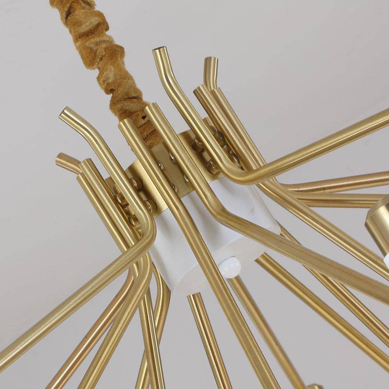 Lustre moderne doré Nordic - vue 5 sur 5