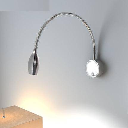 Applique murale à LED chromé à bras articulé - vue 4 sur 4