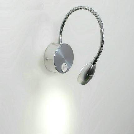 Applique murale à LED chromé à bras articulé - vue 3 sur 4