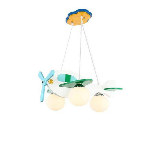 Plafonnier enfant LED avec avions en bois - vue 6 sur 5