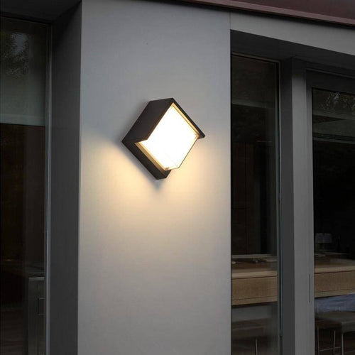 Applique extérieur LED carrée noire Porch - vue 2 sur 4