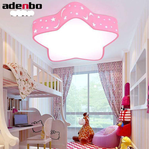 Plafonnier enfant LED étoile perforée (plusieurs couleurs) - vue 2 sur 2