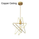 Suspension design LED style étoile en métal Loft