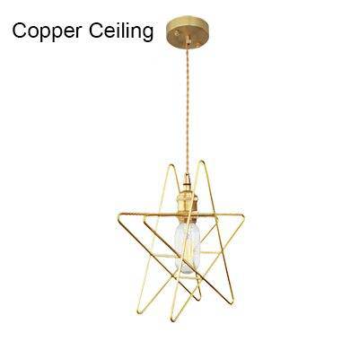 Suspension design LED style étoile en métal Loft - vue 3 sur 5