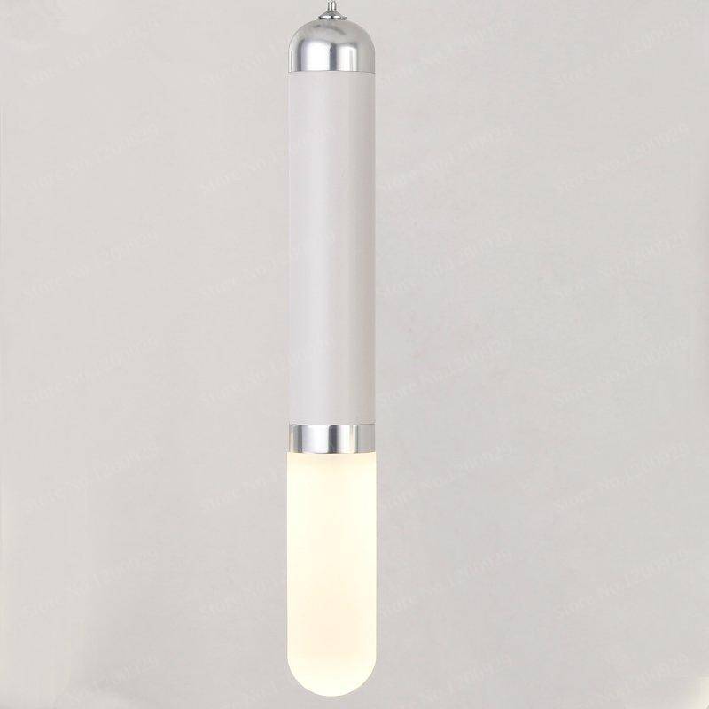 Suspension LED design cylindre blancs Vintage - vue 3 sur 5