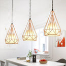 Suspension cage pyramidale vintage