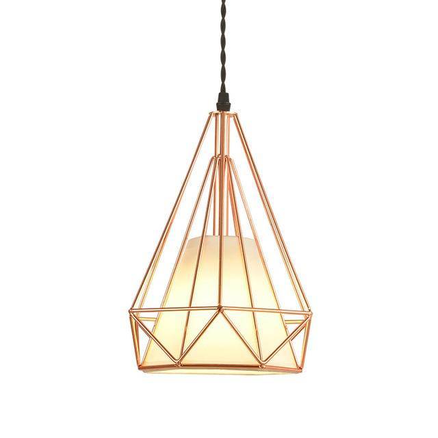 Suspension cage pyramidale vintage