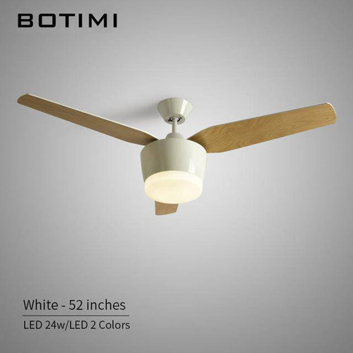 Ventilateur de plafond à lampe LED (noir ou blanc) - vue 4 sur 4