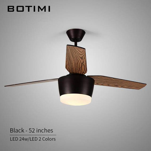 Ventilateur de plafond à lampe LED (noir ou blanc) - vue 4 sur 4