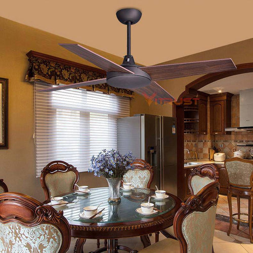 Ventilateur de plafond avec 4 pales en bois Wood