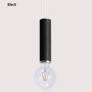 Suspension design LED en tube de couleur