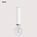 Suspension design LED en tube de couleur