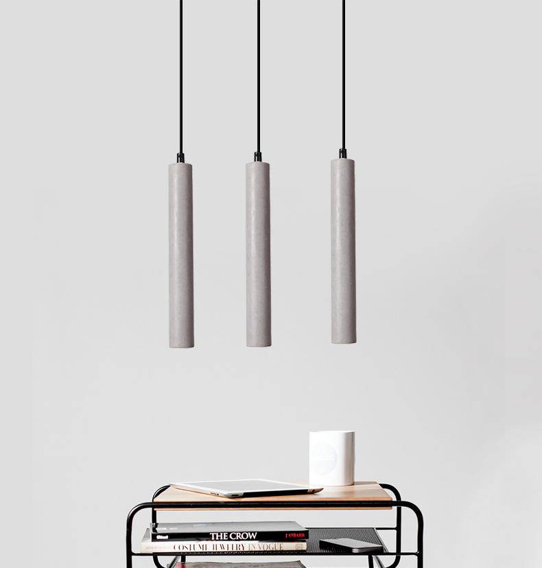 Suspension design tube en ciment Nordic - vue 2 sur 7