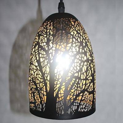 Suspension LED noir Etching - vue 12 sur 11