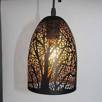Suspension LED noir Etching - vue 11 sur 11