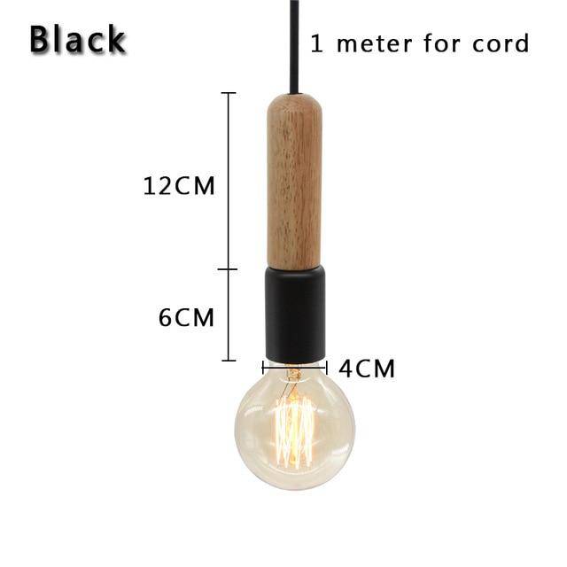Suspension barre en bois Simple