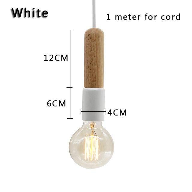 Suspension barre en bois Simple