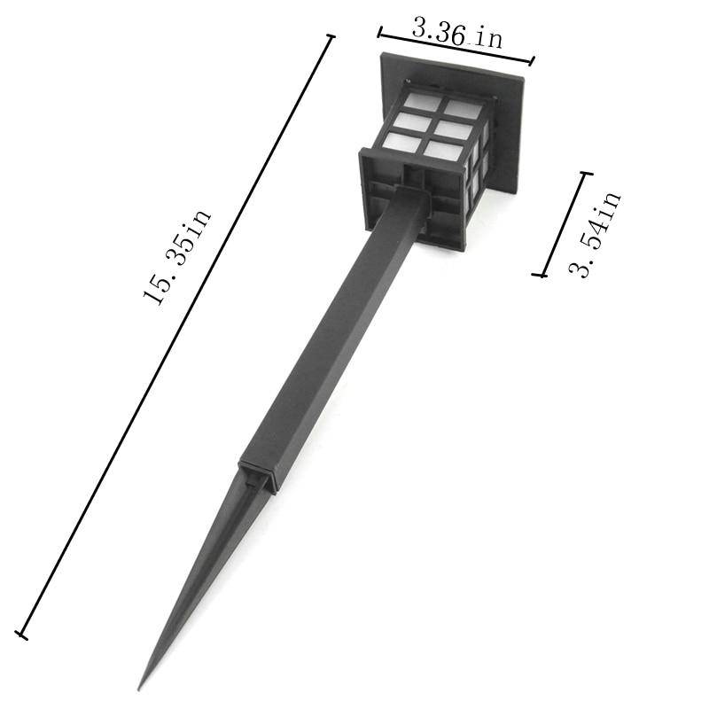 Lampadaire lanterne extérieur LED solaire à piquer Boruit (seule ou par 4) - vue 7 sur 7