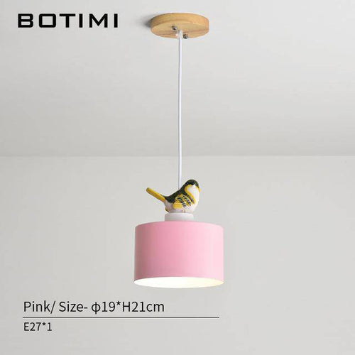 Suspension design LED de couleur avec oiseau Botimi - vue 7 sur 8