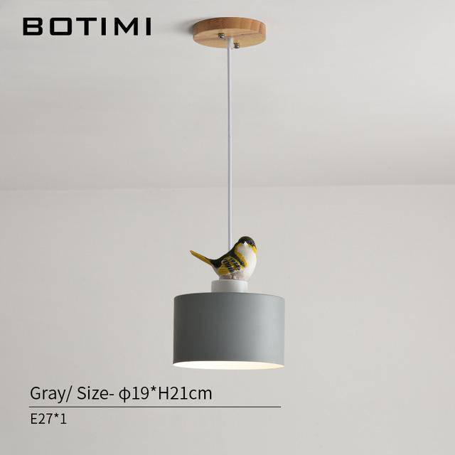 Suspension design LED de couleur avec oiseau Botimi - vue 7 sur 8