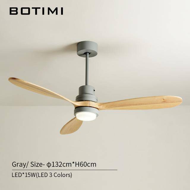 Ventilateur de plafond LED Modern à base colorée