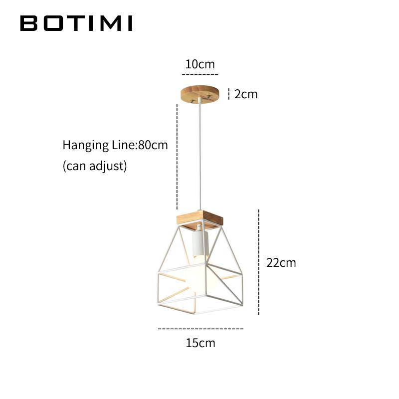 Suspension design LED cage blanche en métal - vue 7 sur 8